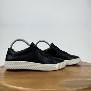 Womens Soul Naturalizer Neela Black Faux Leather Comfort Casual Sneaker Size 6.5